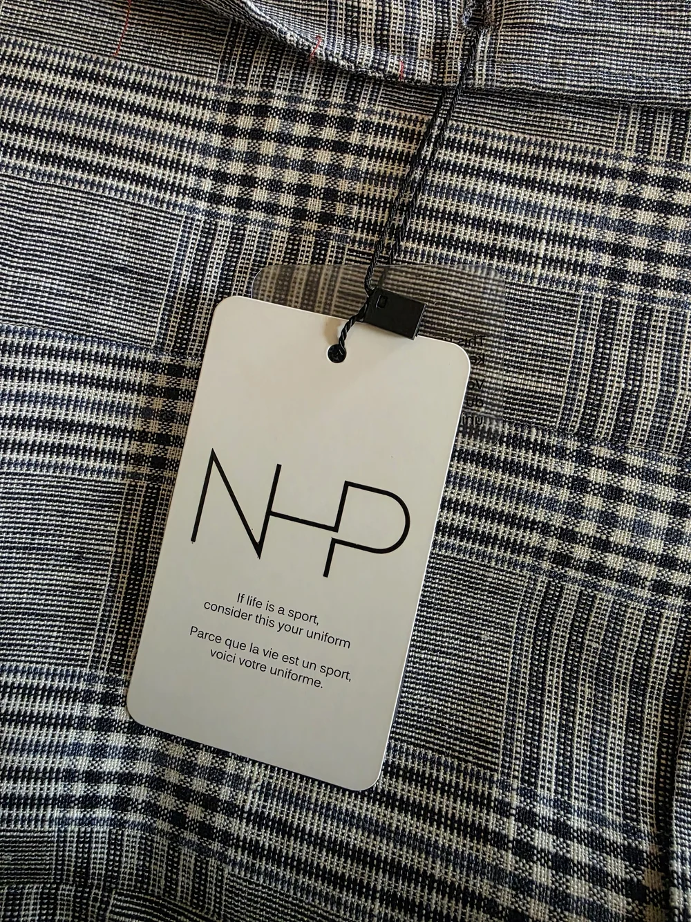 Men's Gray Plaid Two-Button Blazer